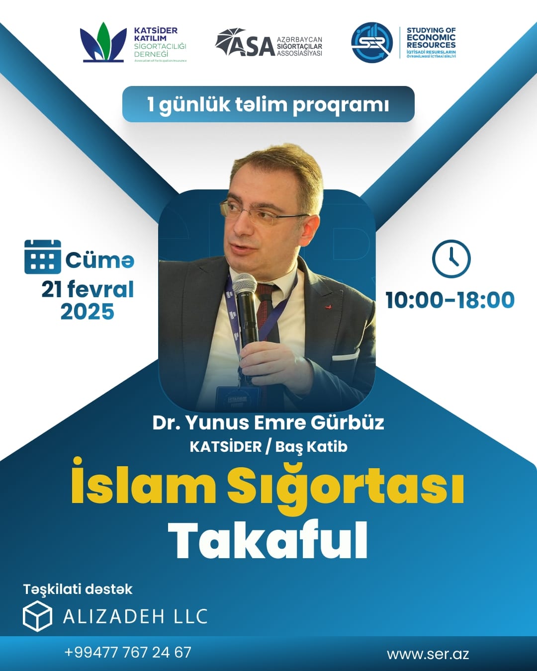  “İslam Sığortası – Təkaful” mövzusunda sertifikatlı təlim keçiriləcək. 